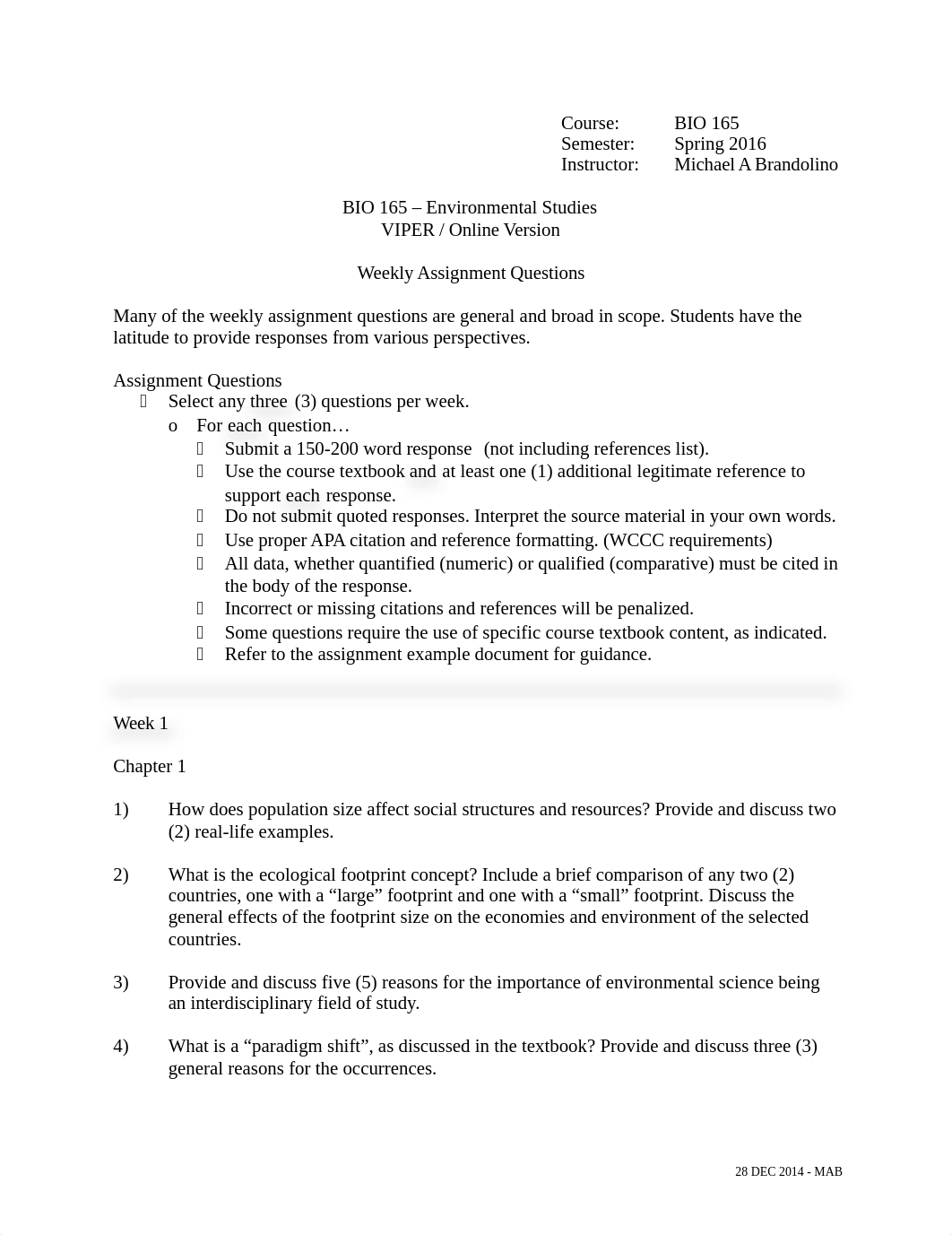 BIO 165 - Weekly Assignment Questions - Spring 201.docx_dfj2zgkbcoj_page1