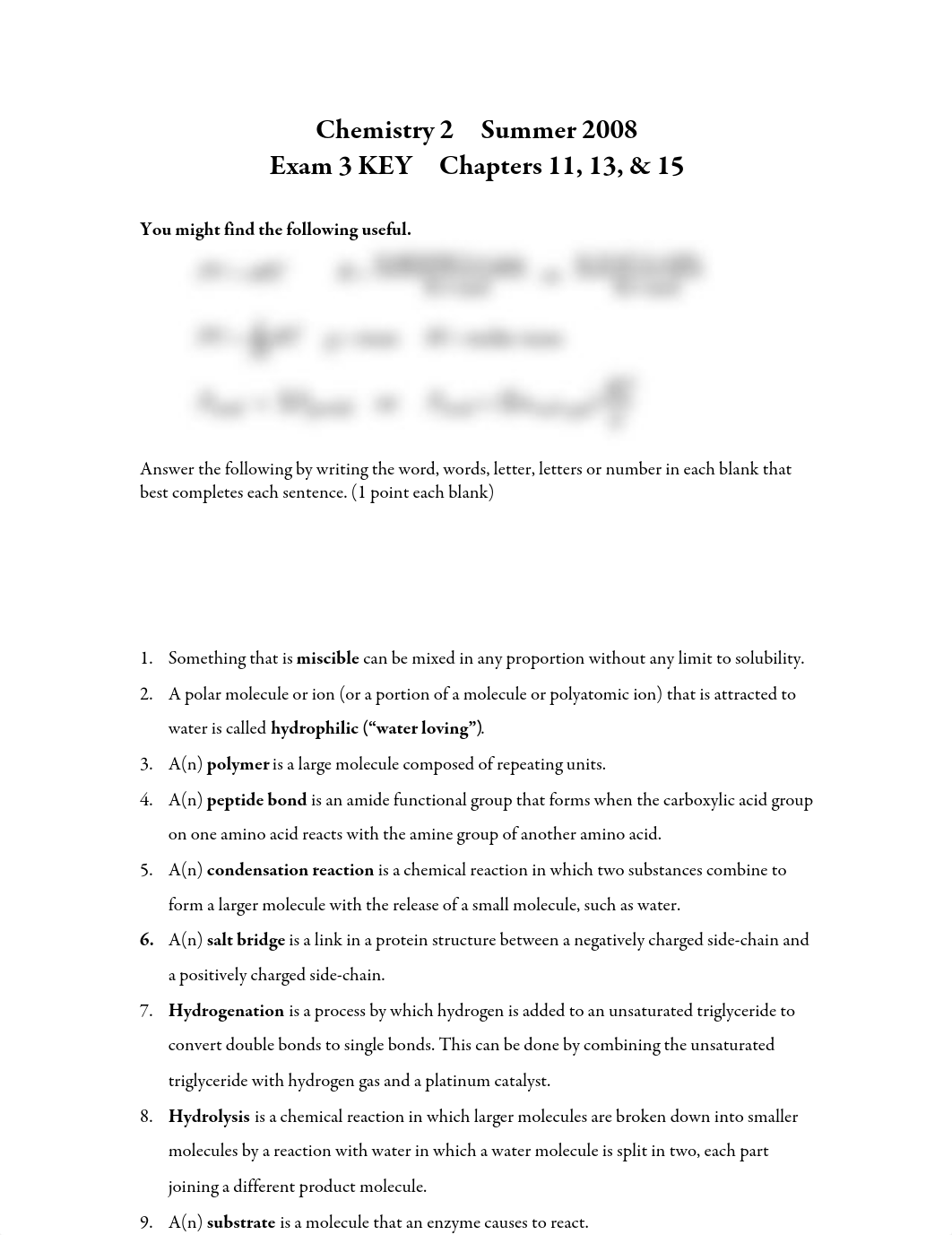 2008_Summer_Chem2_Ex3_key_dfjgjg57h03_page1