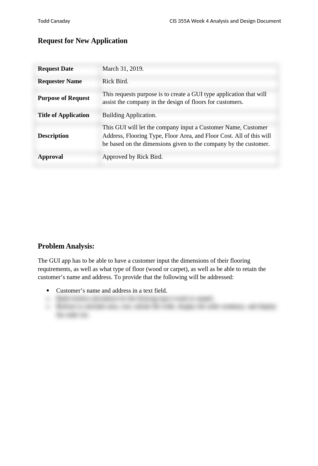 CIS355A Course Project Week 4 Analysis and Design Document - Canaday.docx_dfjmykd36zq_page2
