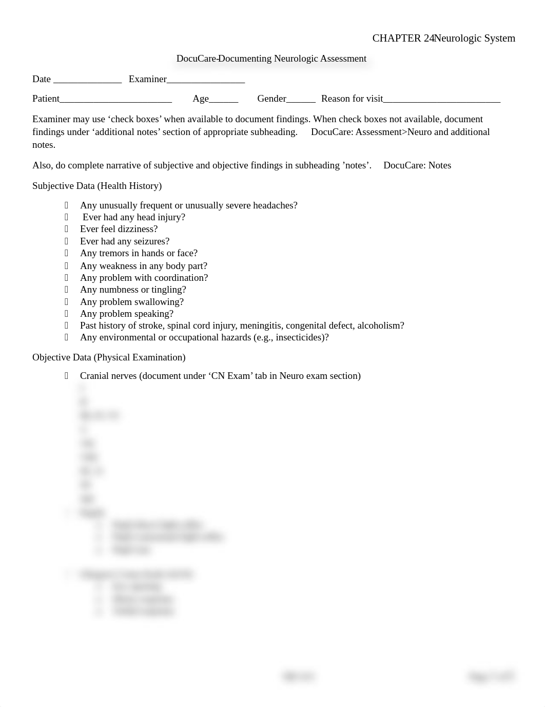 CHAPTER 24 Neurologic System worksheet.docx_dfjq7n469xw_page1