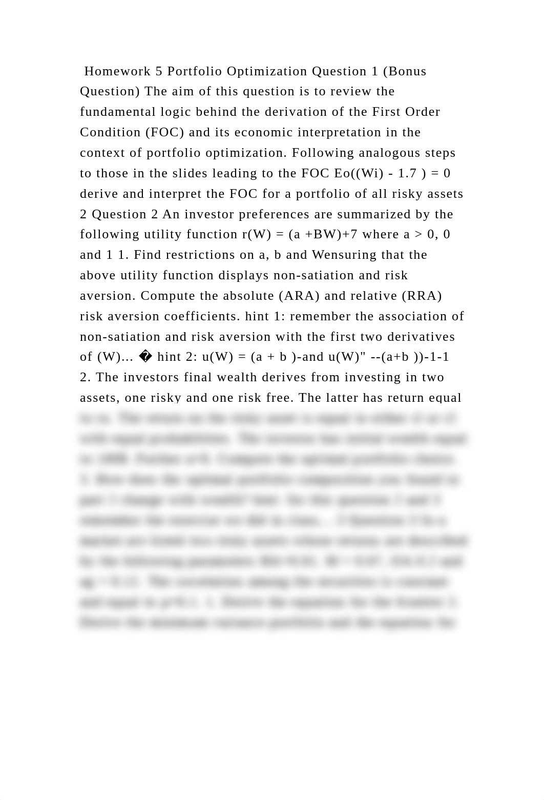 Homework 5 Portfolio Optimization Question 1 (Bonus Question) The aim.docx_dfjvqevwesk_page2