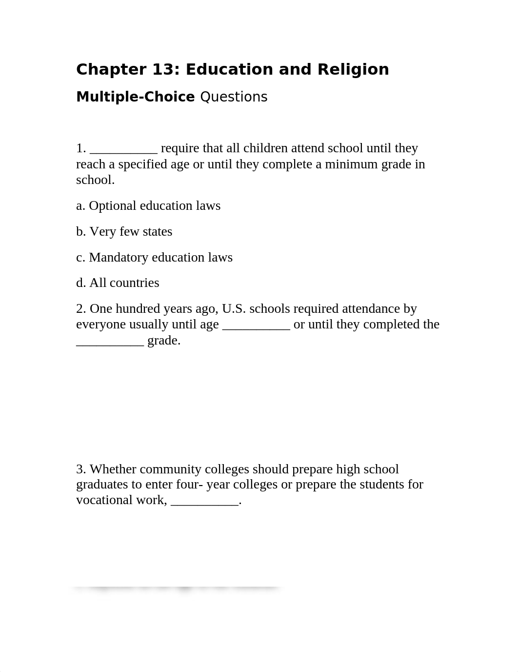 Chapter 13- 40 Multiple choice questions WITHOUT answers.docx_dfjy1xvic9m_page1