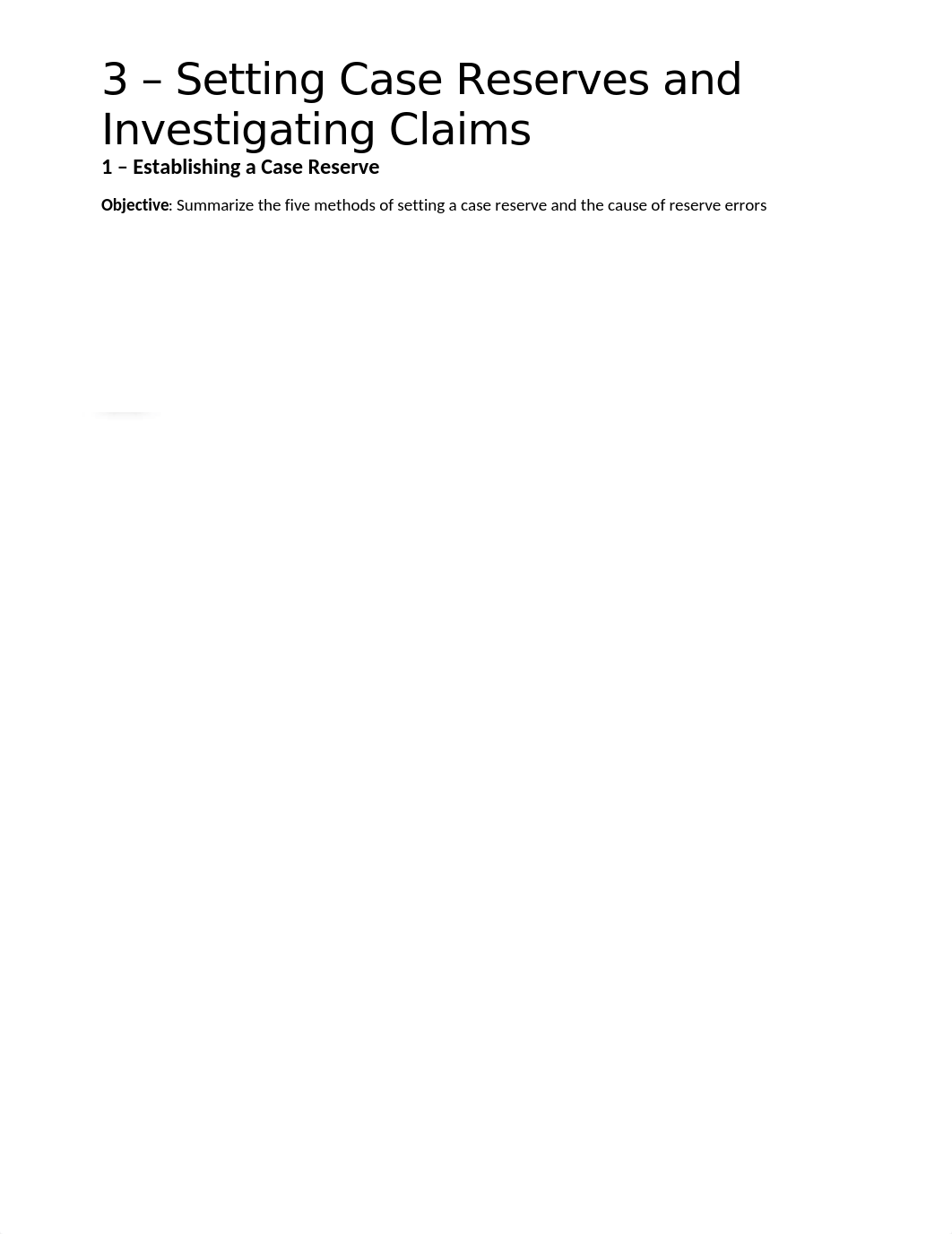 3 - Setting Case Reserves and   Investigating Claims.docx_dfk073ucz6h_page1