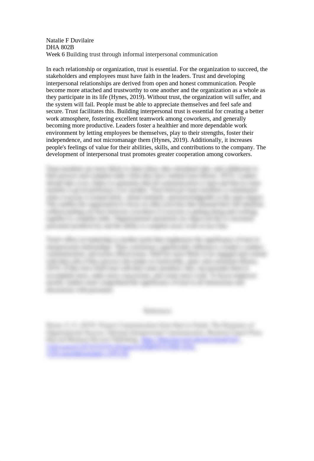 DHA 802B Building trust through informal interpersonal communication.docx_dfk1ju1bkwi_page1