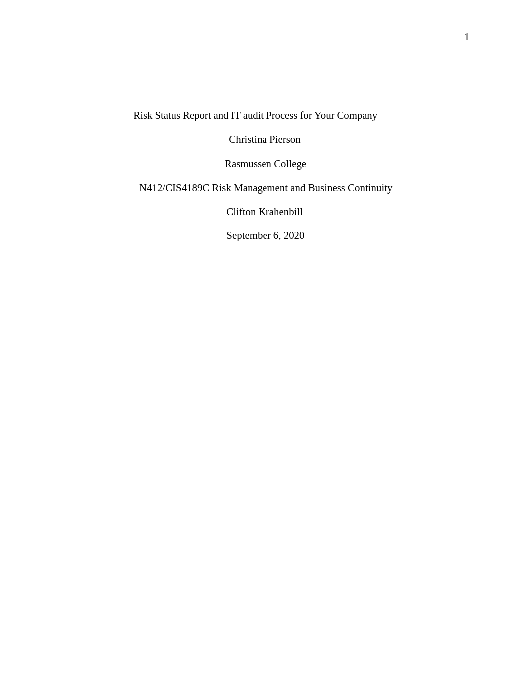 Cpierson_RiskStatusReportandITauditProcessforYourCompany_090620.docx_dfk7vstn0kl_page1