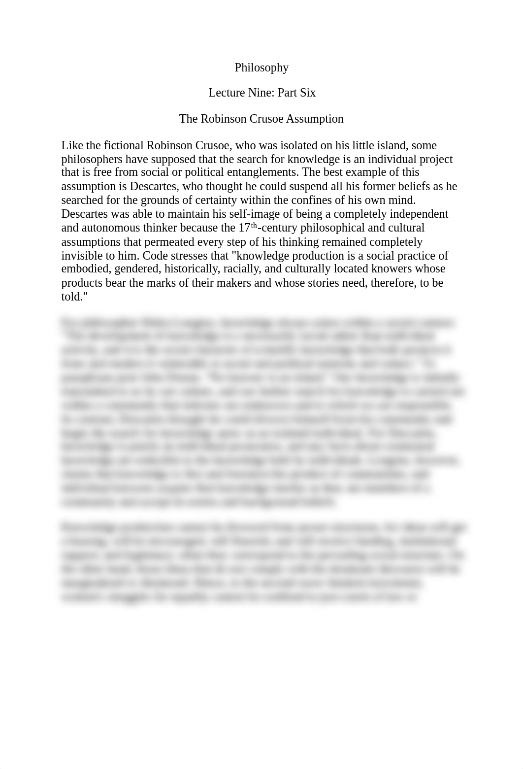 PHIL 101 Lecture Nine Part Six The Robinson Crusoe Assumption.pdf_dfkb617zlqr_page1