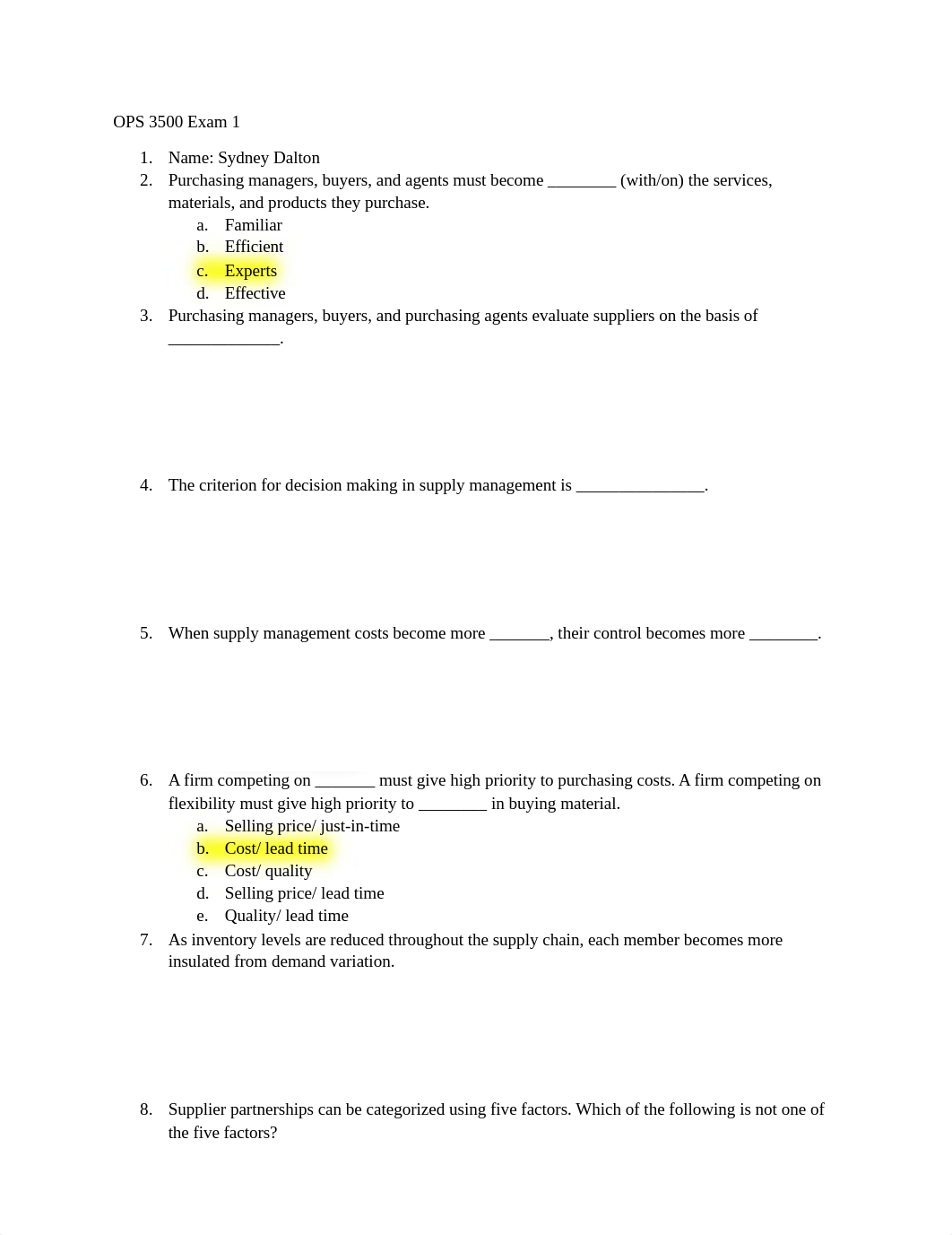 OPS 3500 Exam 1.docx_dfkdbypgetv_page1