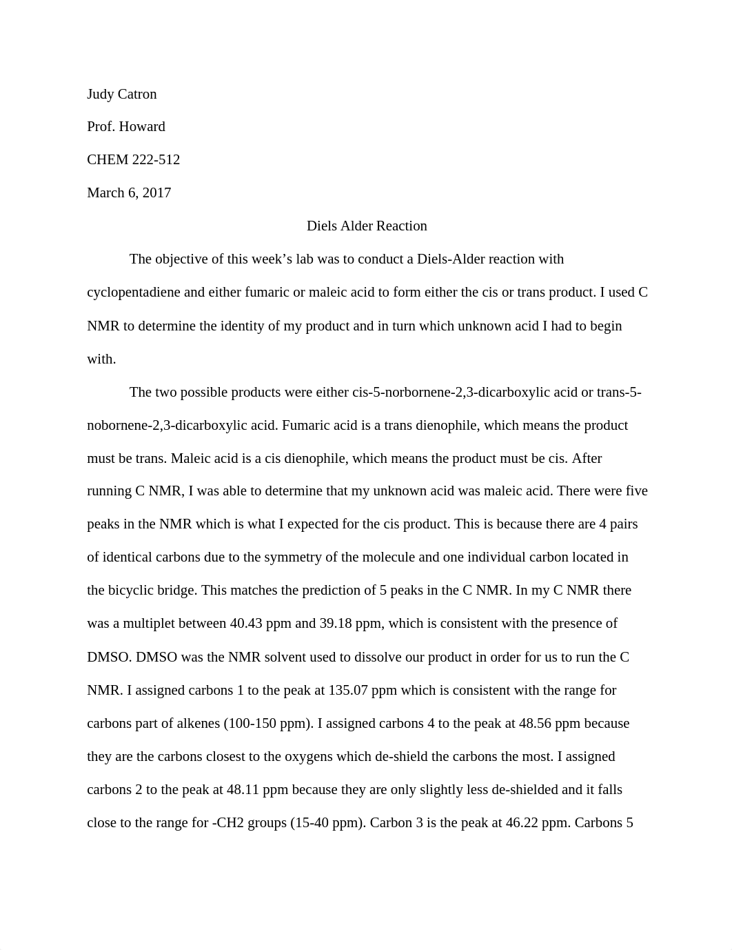 CHEM 222 - Lab 5 Diels Alder_dfkuvvtw83b_page1