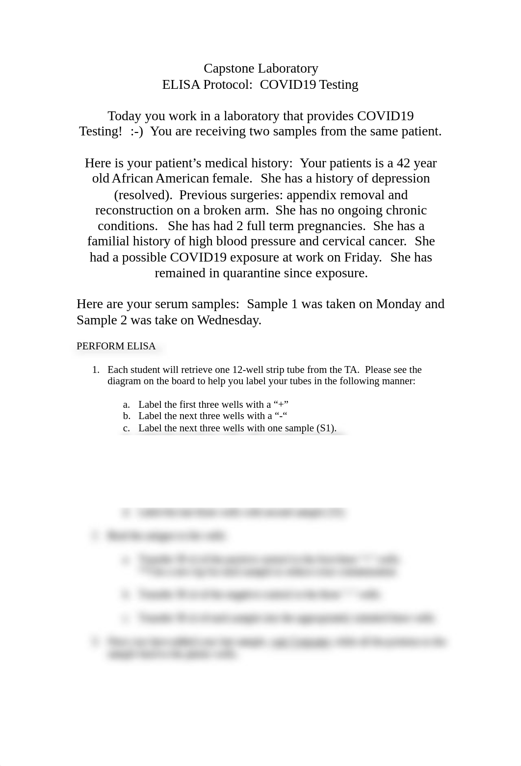 Capstone Laboratory Protocol ELISA COVID19 Testing (1).docx_dfky7zu0pn3_page1