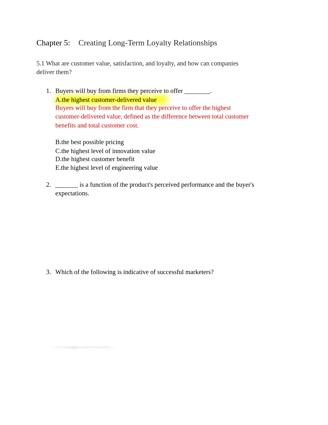 MAR 3802 Quiz - Chapter 5_ Creating Long-Term Loyalty Relationships.pdf_dfl6d3axk4n_page1