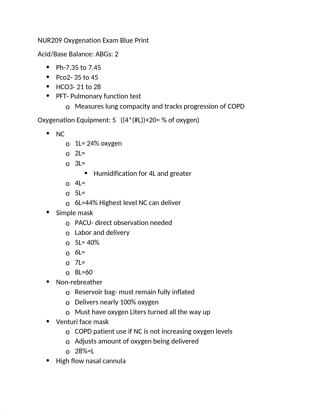 NUR209 Oxygenation Exam Blue Print.docx_dflb7fyy51e_page1