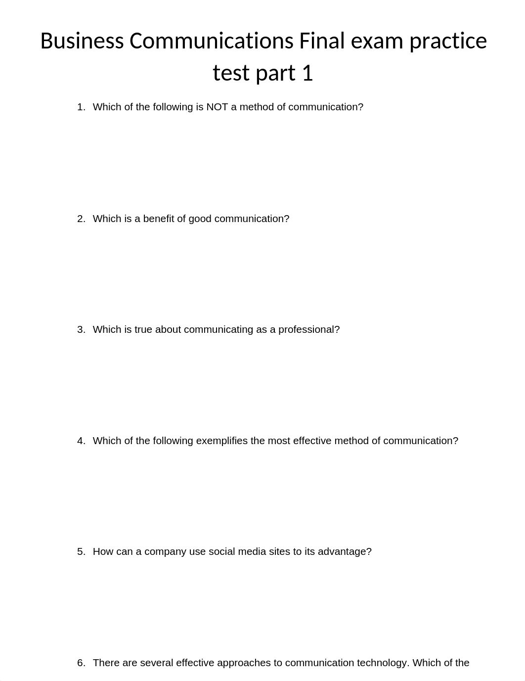 Business Communications Final exam practice test part 1.docx_dfld5ls9ypw_page1