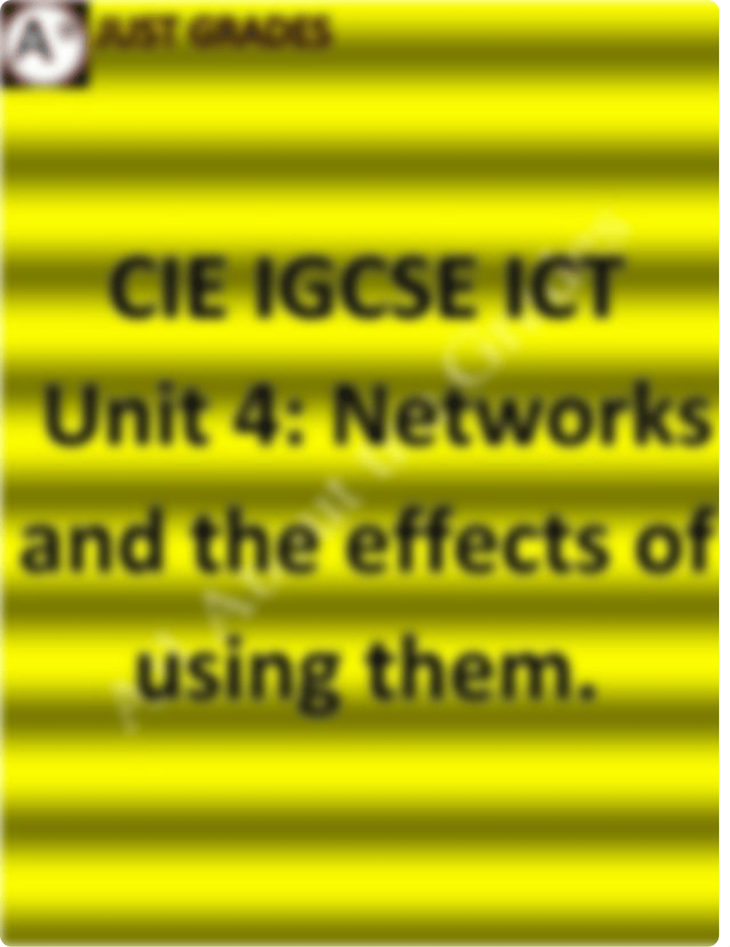 IGCSE CIE ICT Unit 4_Networks and the effects of using them.pdf_dflgdf7wun7_page1