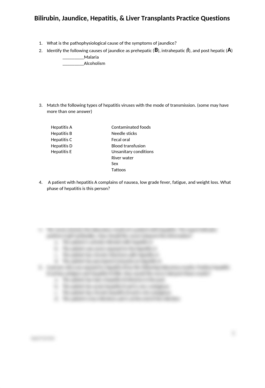 Bilirubin, Jaundice, and Hepatitis Practice Questions Students (1).docx_dflk72mo90m_page1