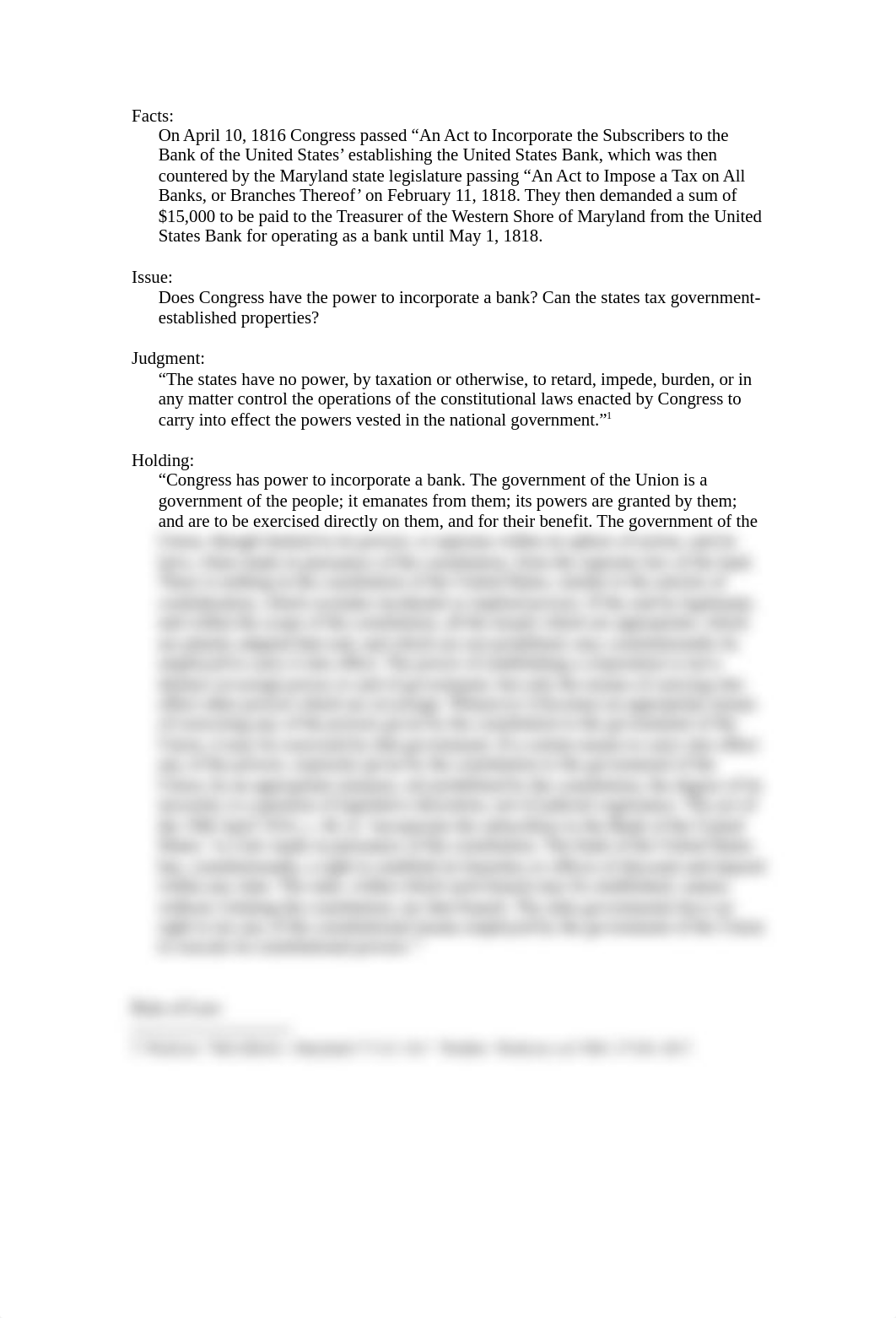 Case Brief - McCulloch v. Maryland 17 U.S. 316 (1819)_dfltyfwves1_page2