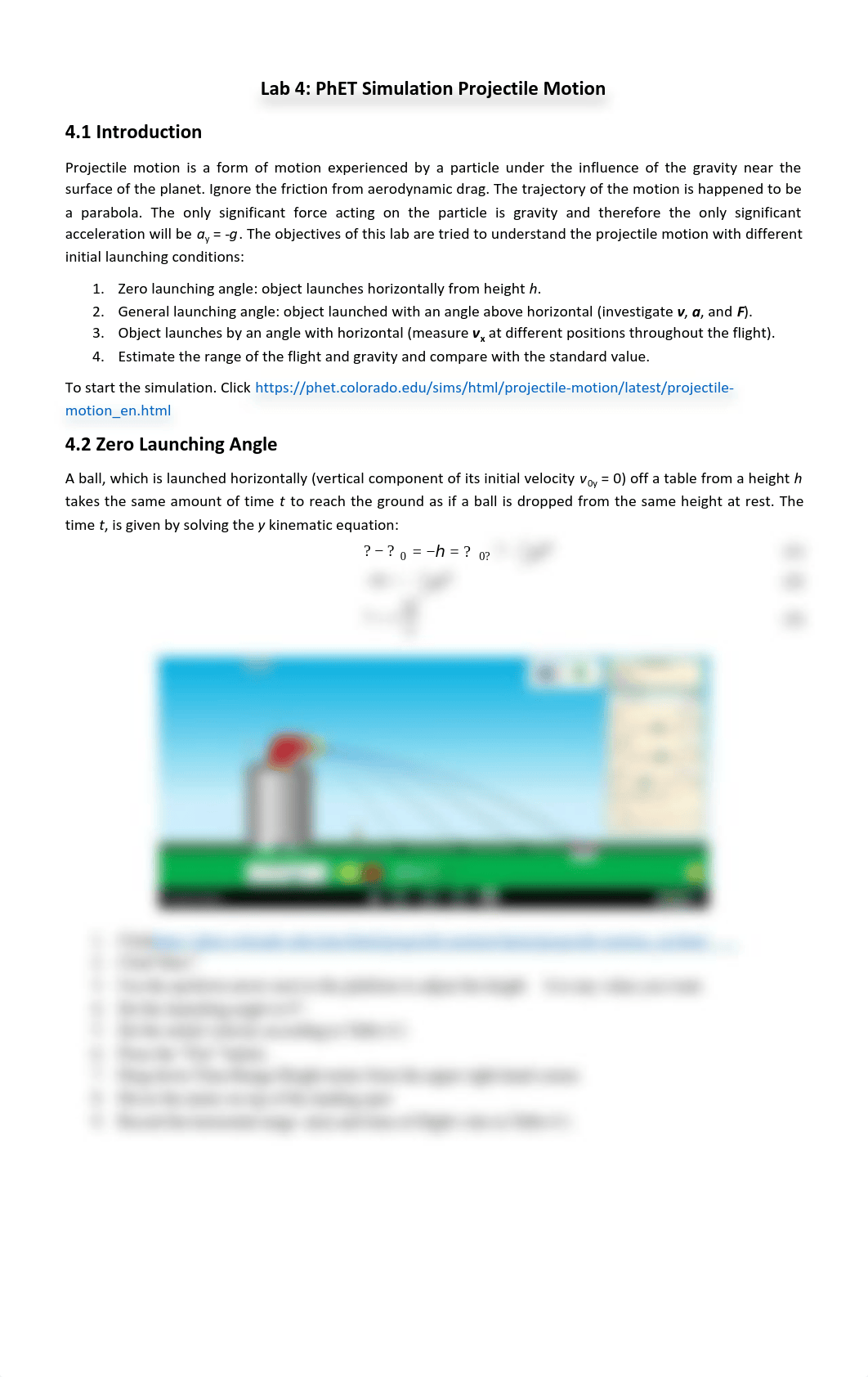 Lab 4 PhET Simulation Projectile Motion.pdf_dfm4z7rshfn_page1
