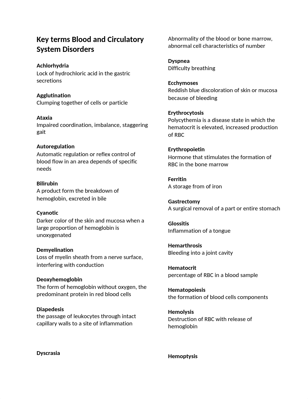 Key terms Blood and Circularity System Disorders.docx_dfm6zilyy91_page1