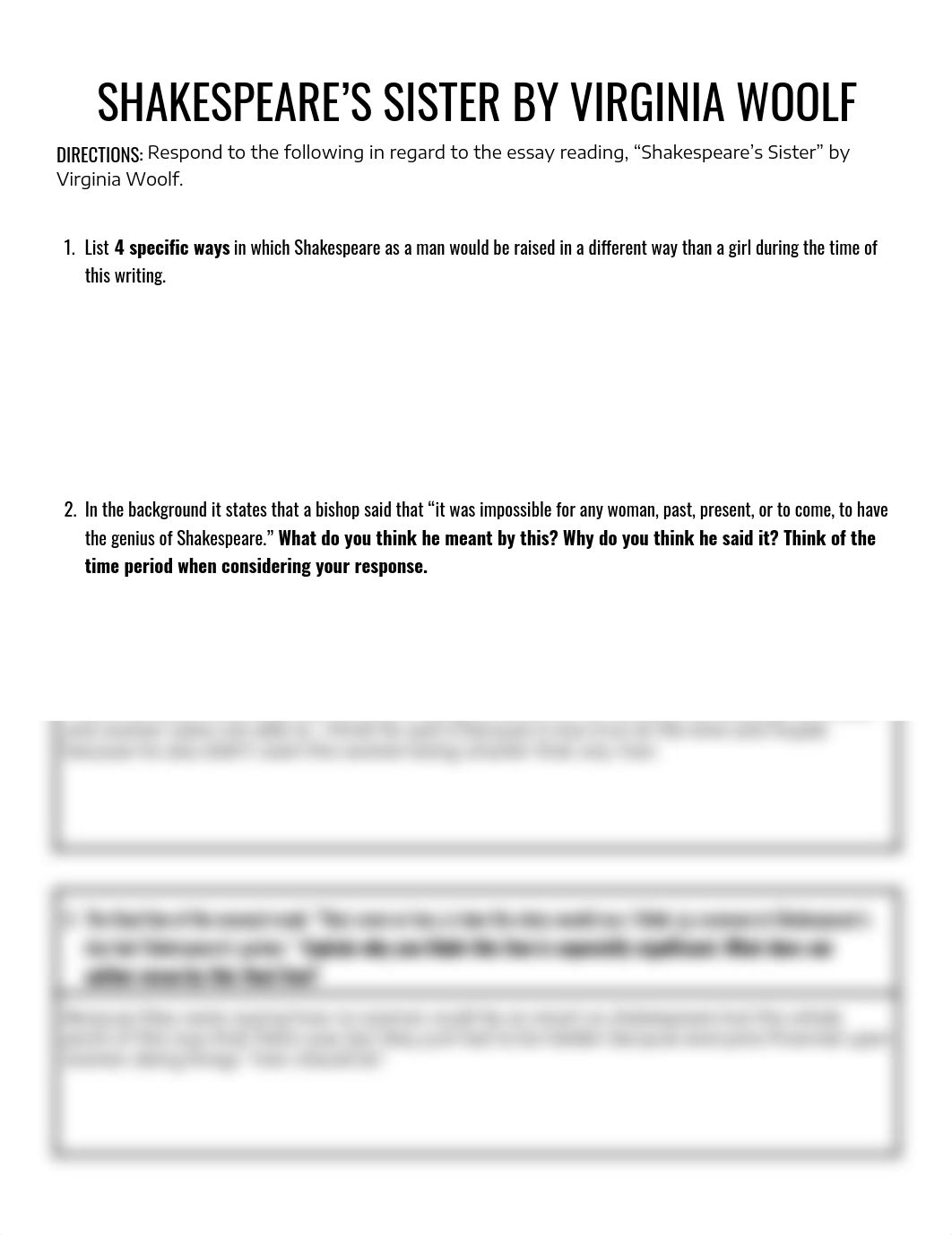 Blake Mullikin - SHAKESPEARE'S SISTER BY VIRGINIA WOOLF.pdf_dfm7cng1ih1_page1