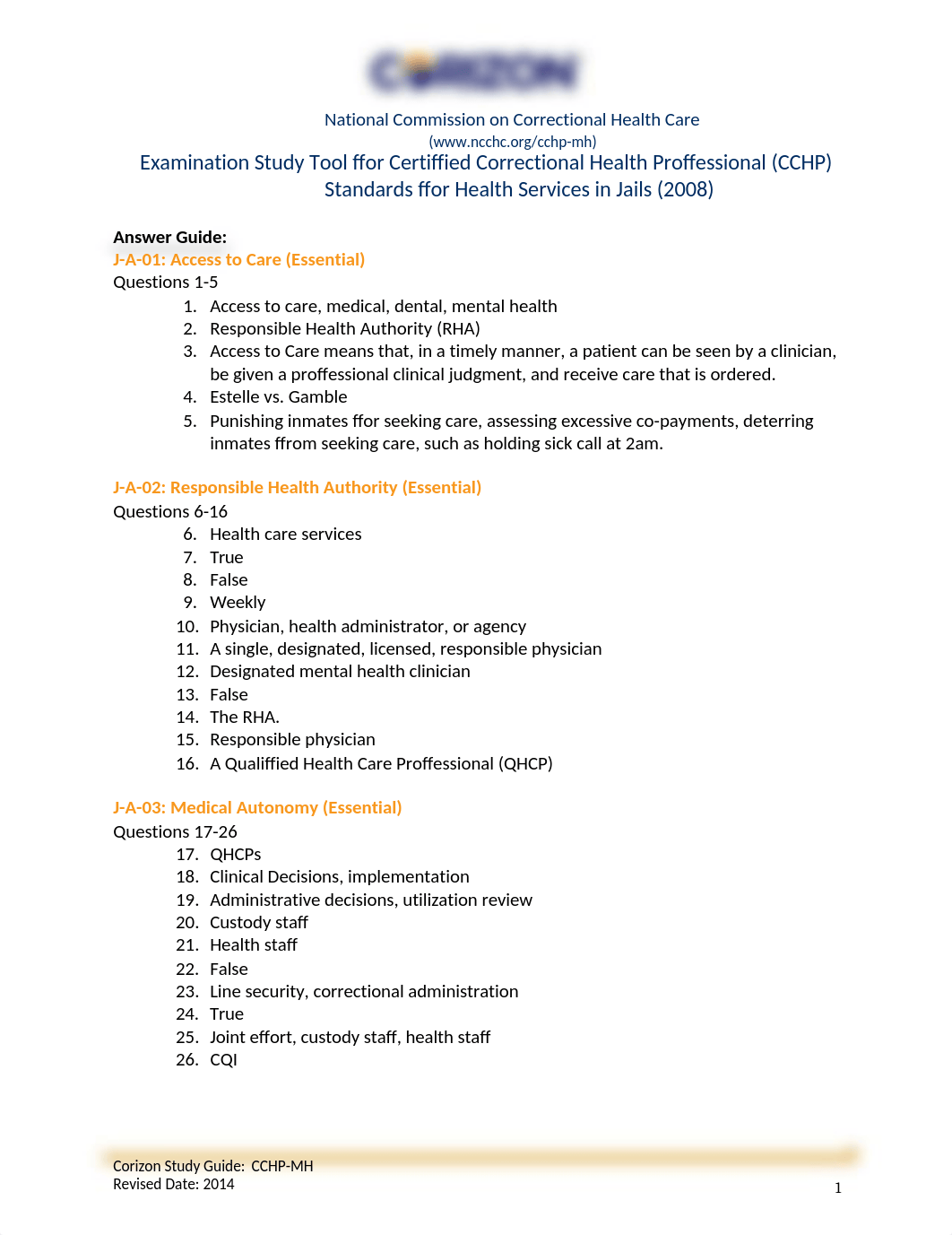 NCCHC CCHP Study Tool - Answer Guide (Jails).docx_dfmfb4n7h9c_page1