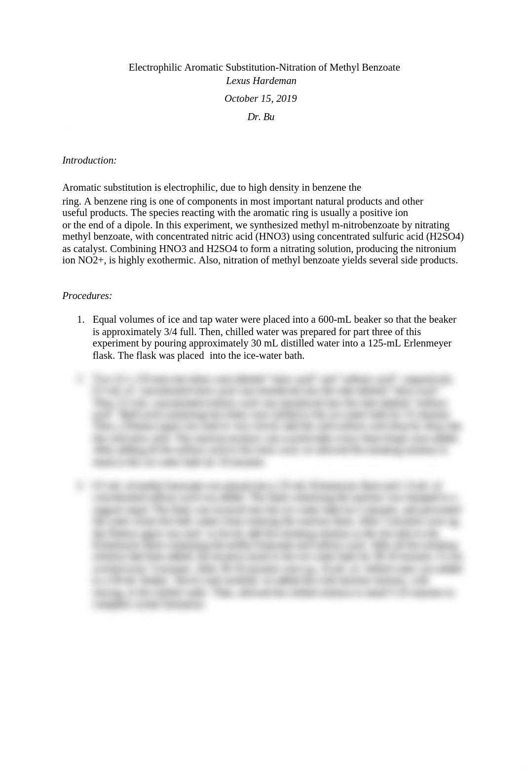 LAB 4_ Electrophilic Aromatic Substitution-Nitration of Methyl Benzoate.docx_dfmuqk21g5w_page1