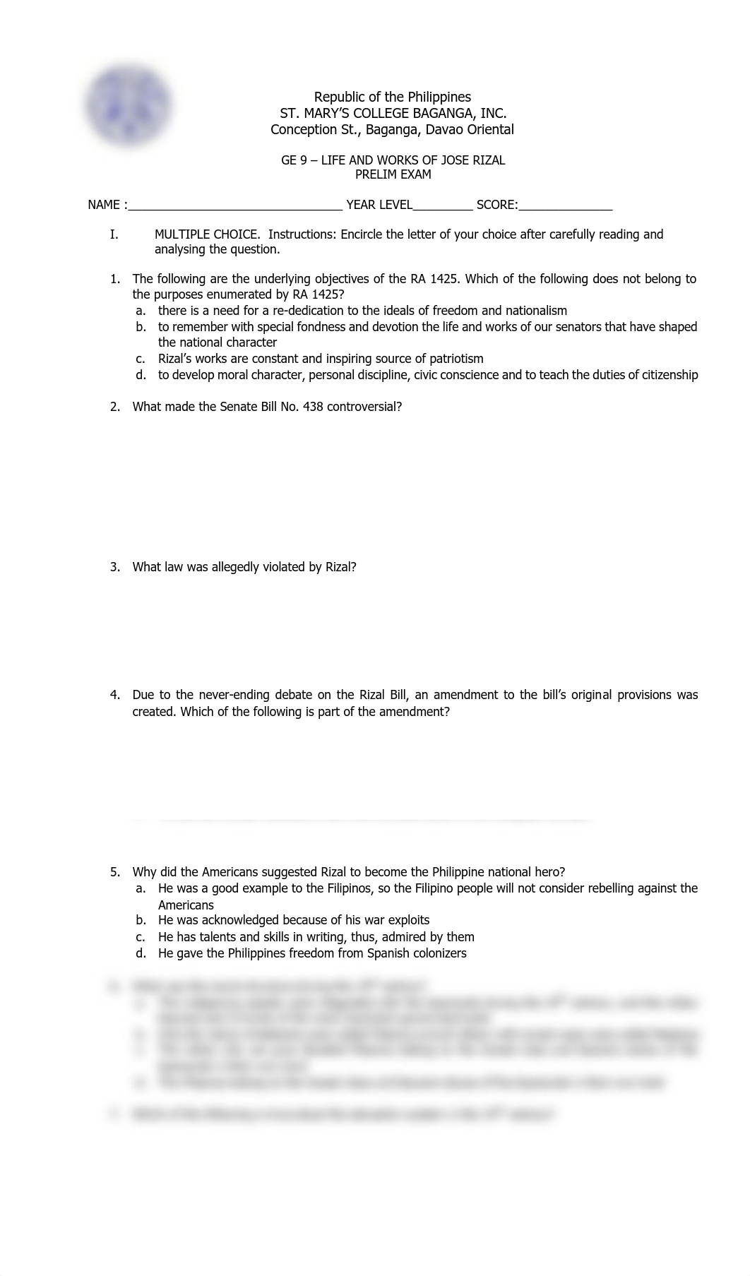 1_GE 9 - Prelim Exam1.pdf_dfn41i0601m_page1