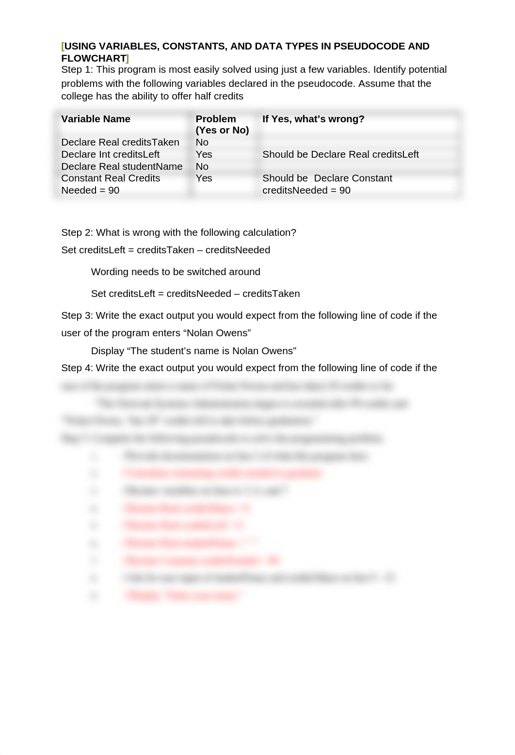 Using Variables, Constants, and Data Types In Pseudocode and Flowchart_dfn8ew6kitc_page1