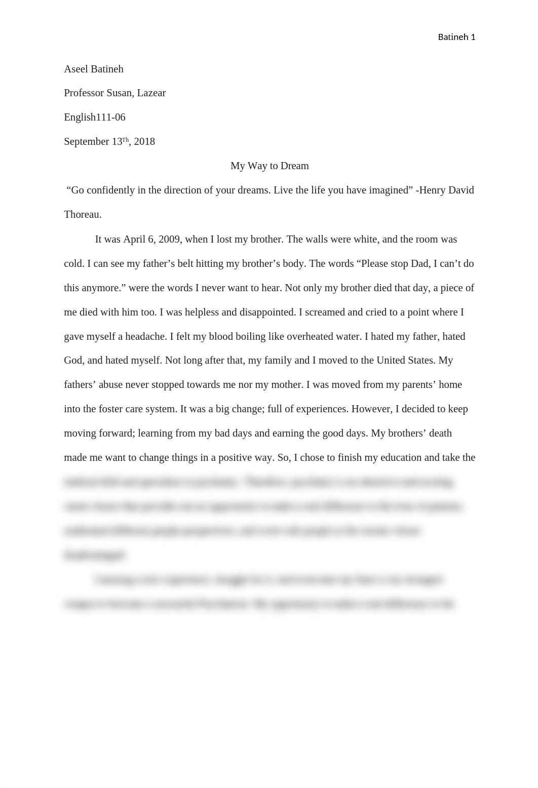 My way to dreeam (5 paragraph essay.... final draft). .docx_dfnfcs134kt_page1