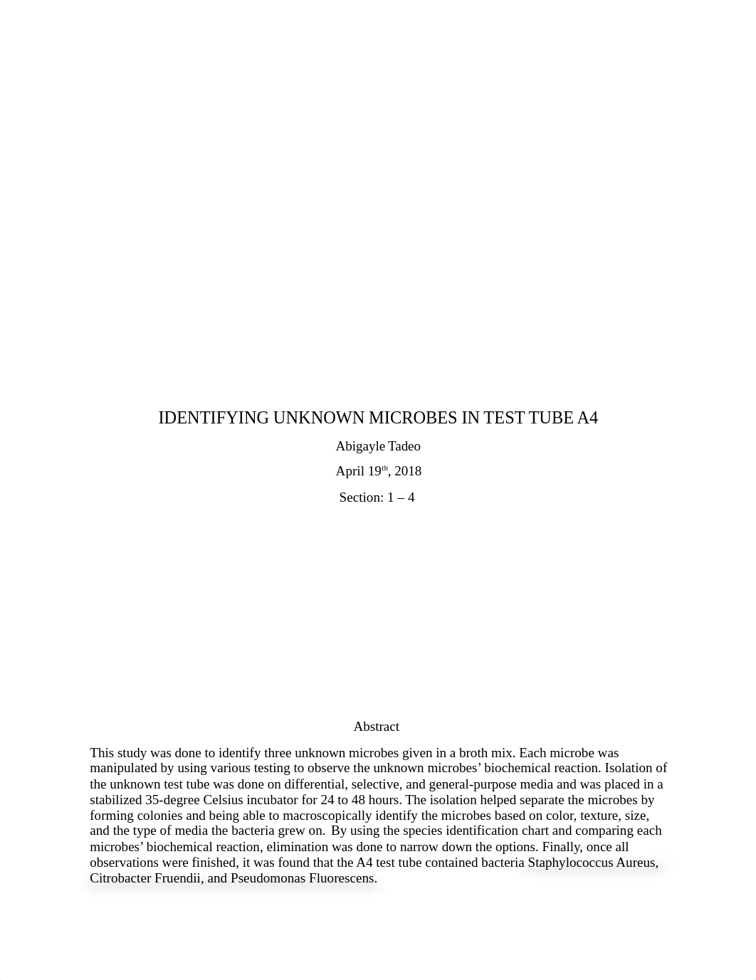 IDENTIFYING UNKNOWN MICROBES IN TEST TUBE A4.docx_dfngsouxe39_page1