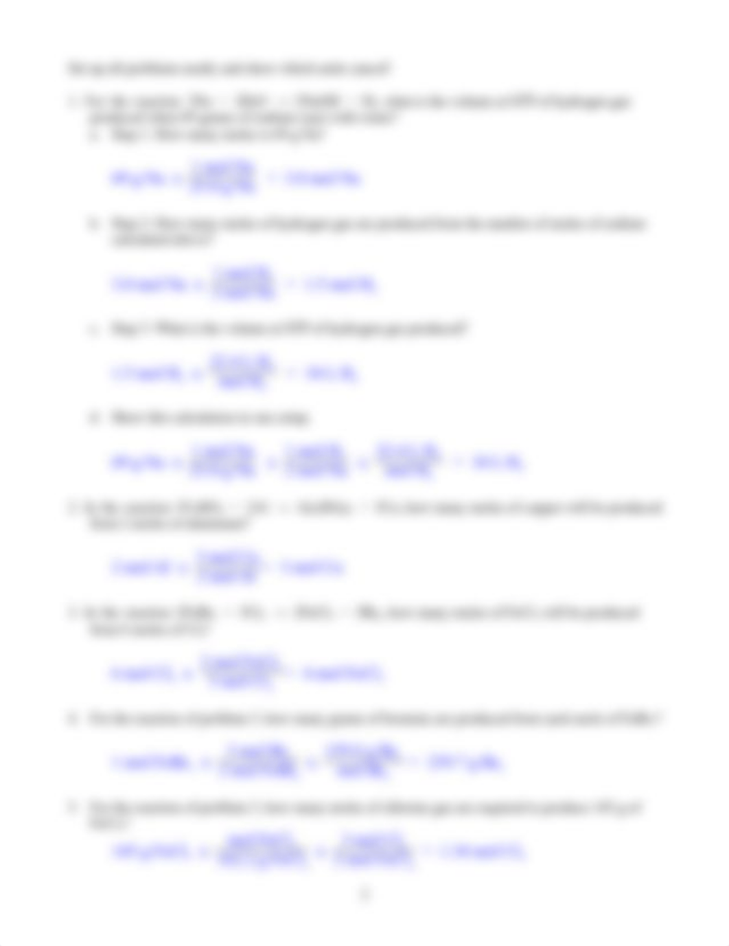 Worksheet - Stoichiometric Conversions - Answers.pdf_dfnislzhsu8_page2