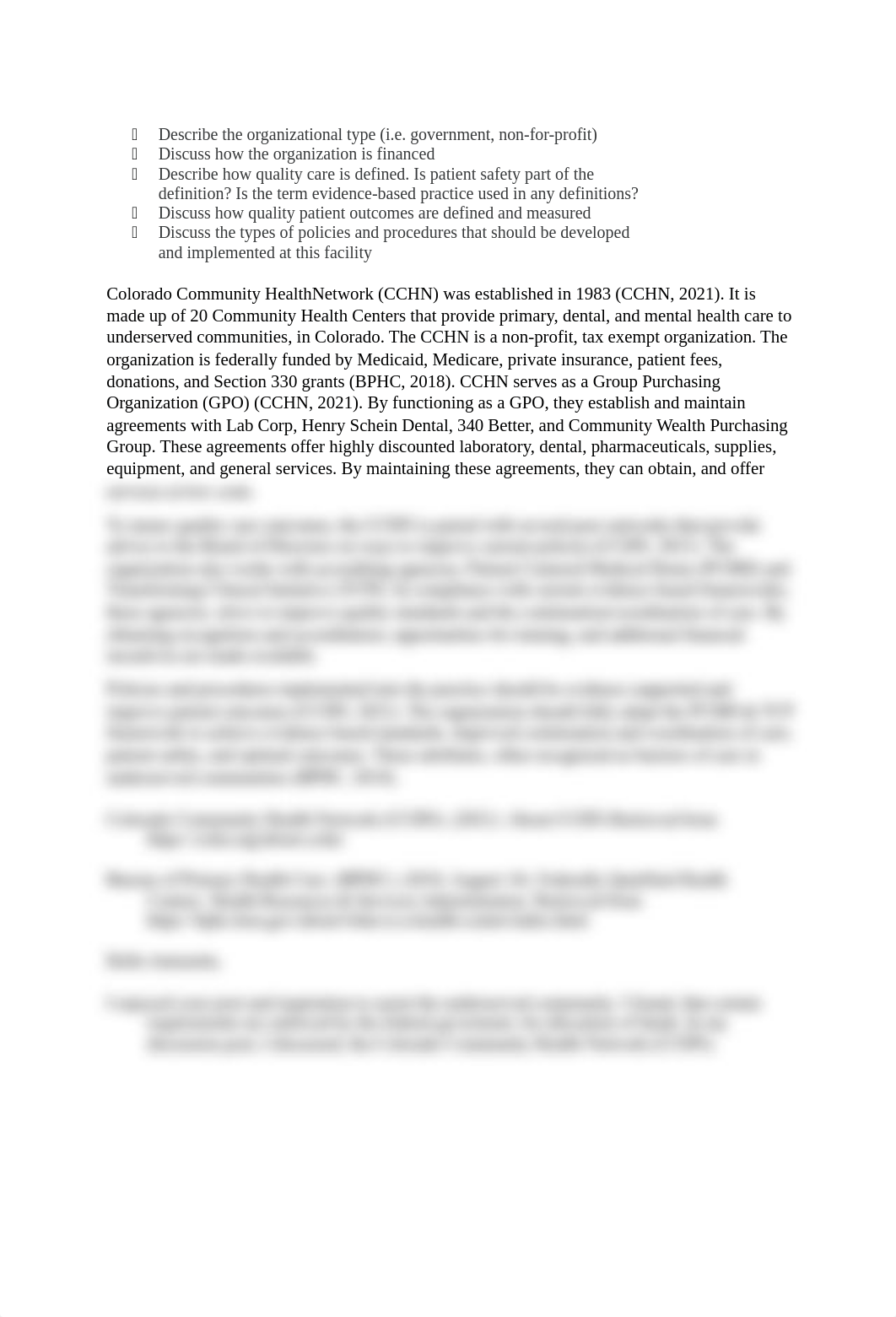 Discussion 5.1 Federally Qualified Health Clinic.docx_dfniwlhlh4l_page1