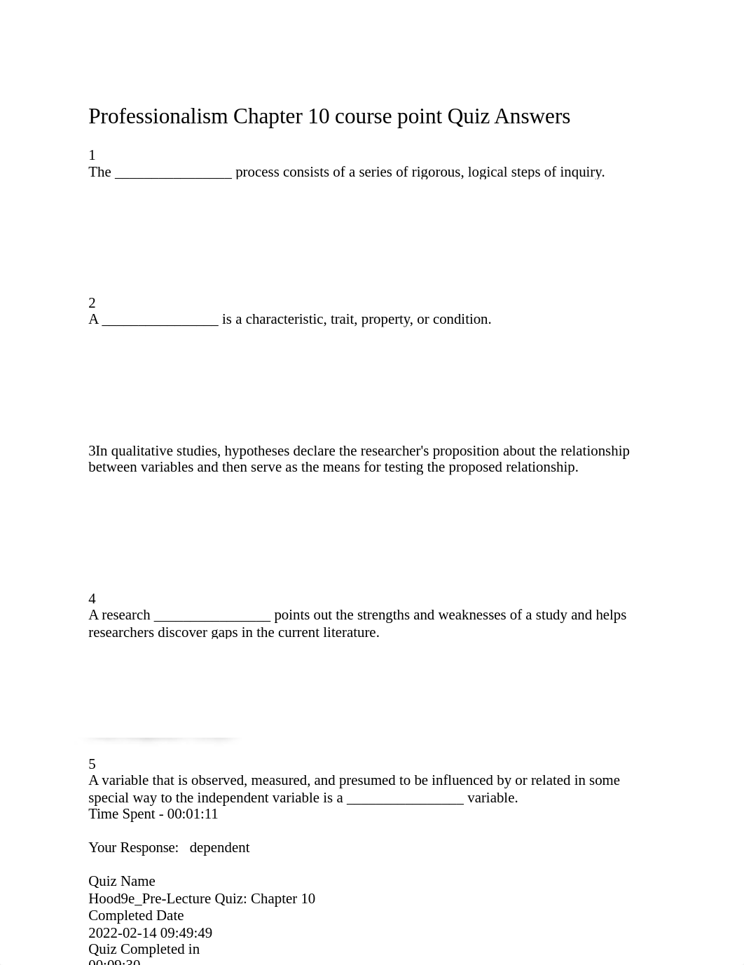 Professionalism Chapter 10 course point Quiz Answers.docx_dfnoywpvo1o_page1