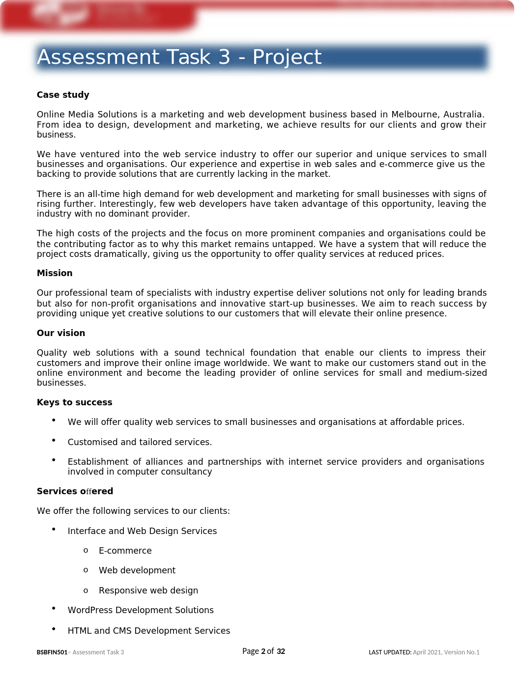 BSBFIN501 Assessment 3 Online media solutions Project.docx_dfnphg1ky29_page2