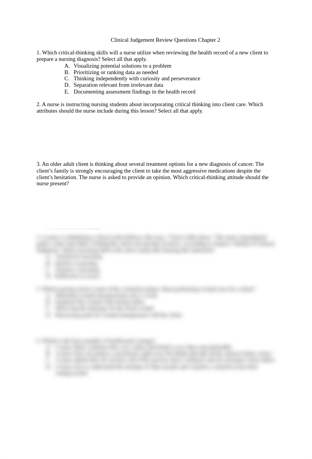 Clinical Judgement Review Questions 2 Chapter 2.pdf_dfnr7a2wlro_page1