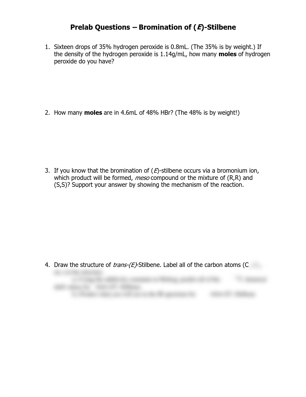 Prelab Questions Bromination of Stilbene Lab_dfnw31shjci_page1