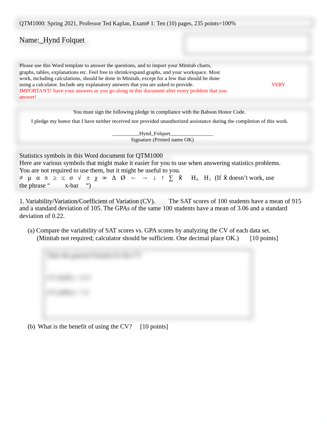 QTM1000 Exam #1 QUESTIONS, Spring 2021.docx_dfnzvdxzfvc_page1