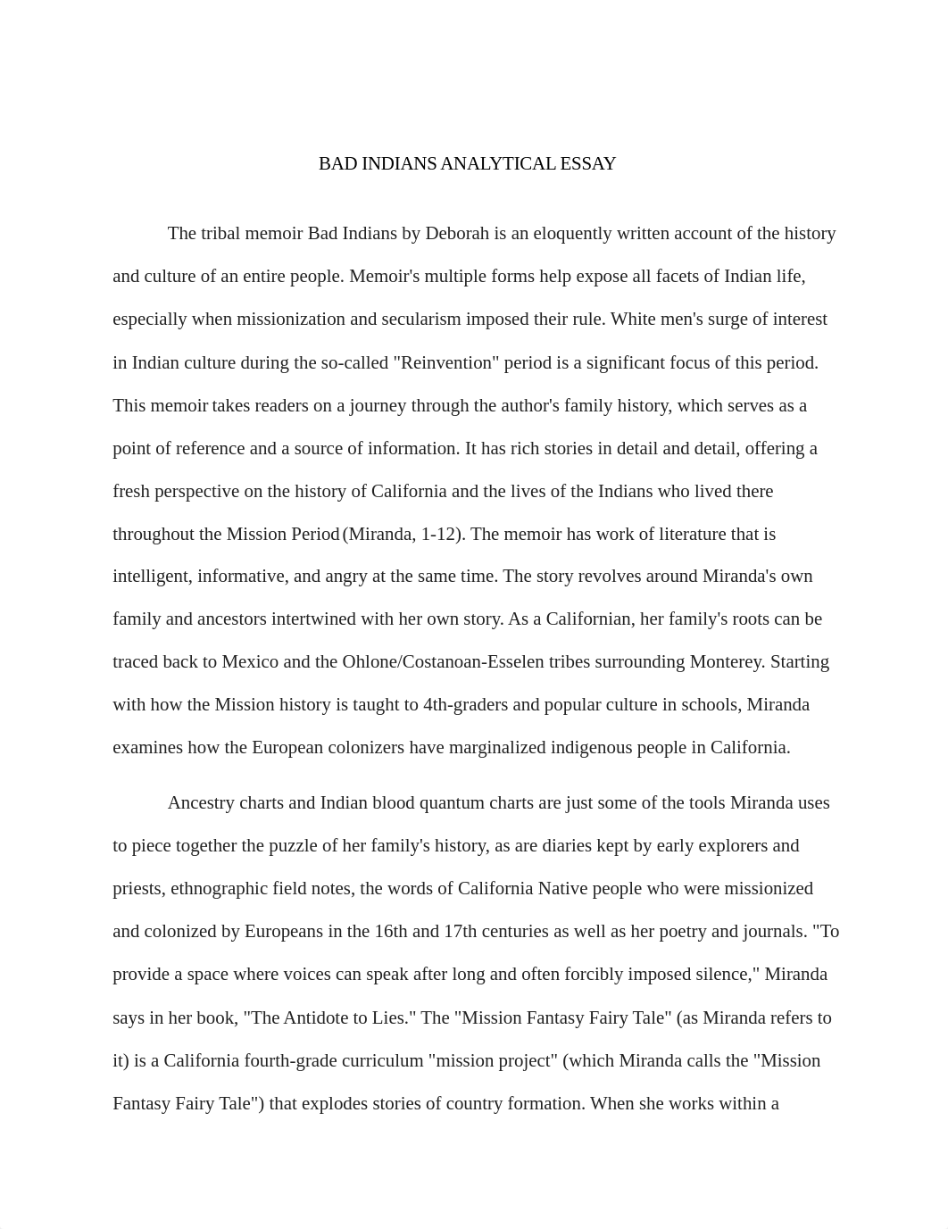 BAD INDIANS ANALYTICAL ESSAY.docx_dfo14volods_page1