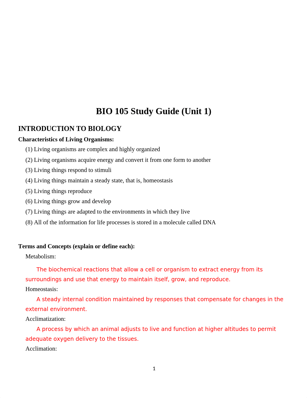 BIO 105 Study Guide (Unit 1) (1)_dfo1thu45re_page1