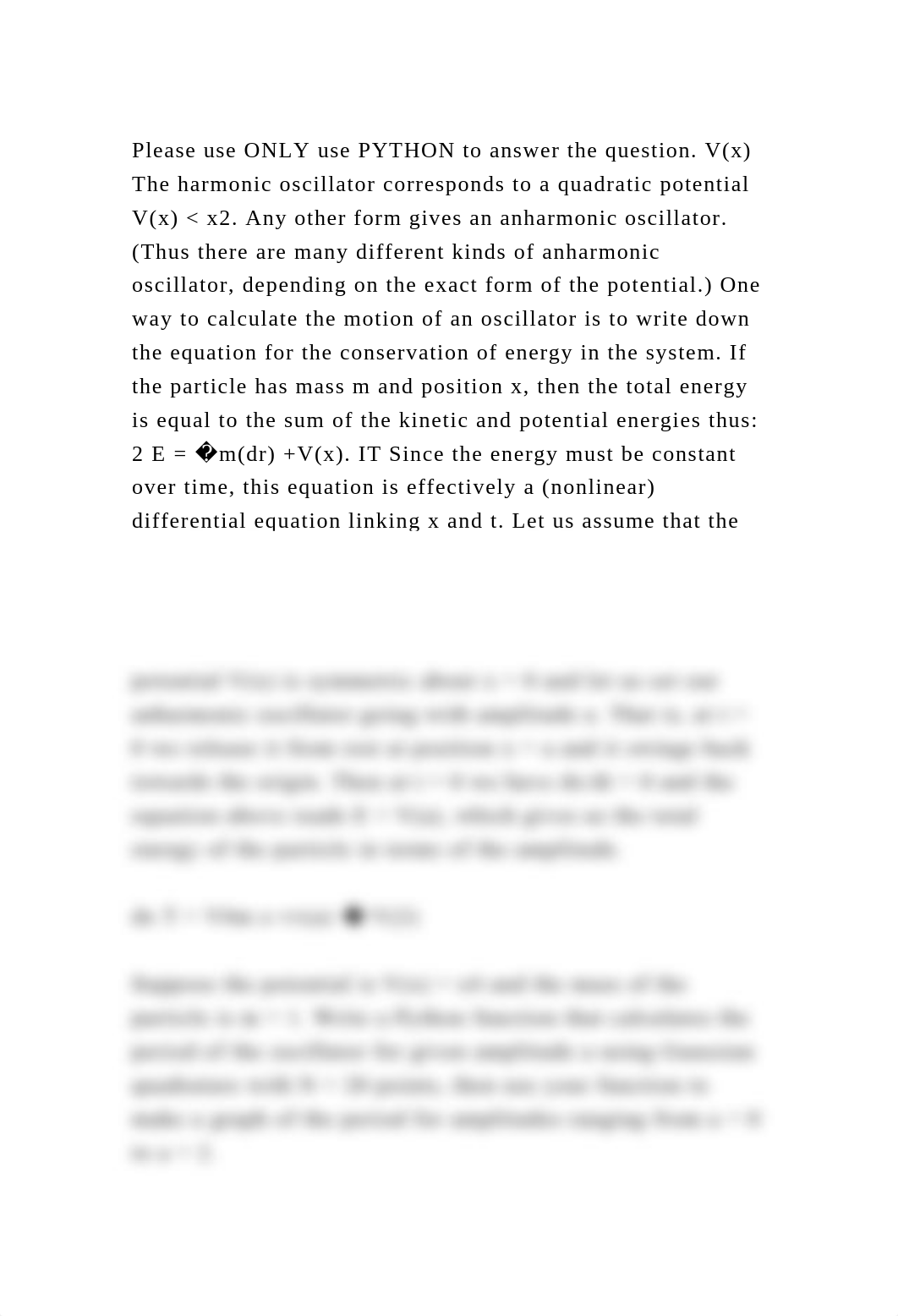 Please use ONLY use PYTHON to answer the question. V(x) The harmonic.docx_dfo56nklb11_page2