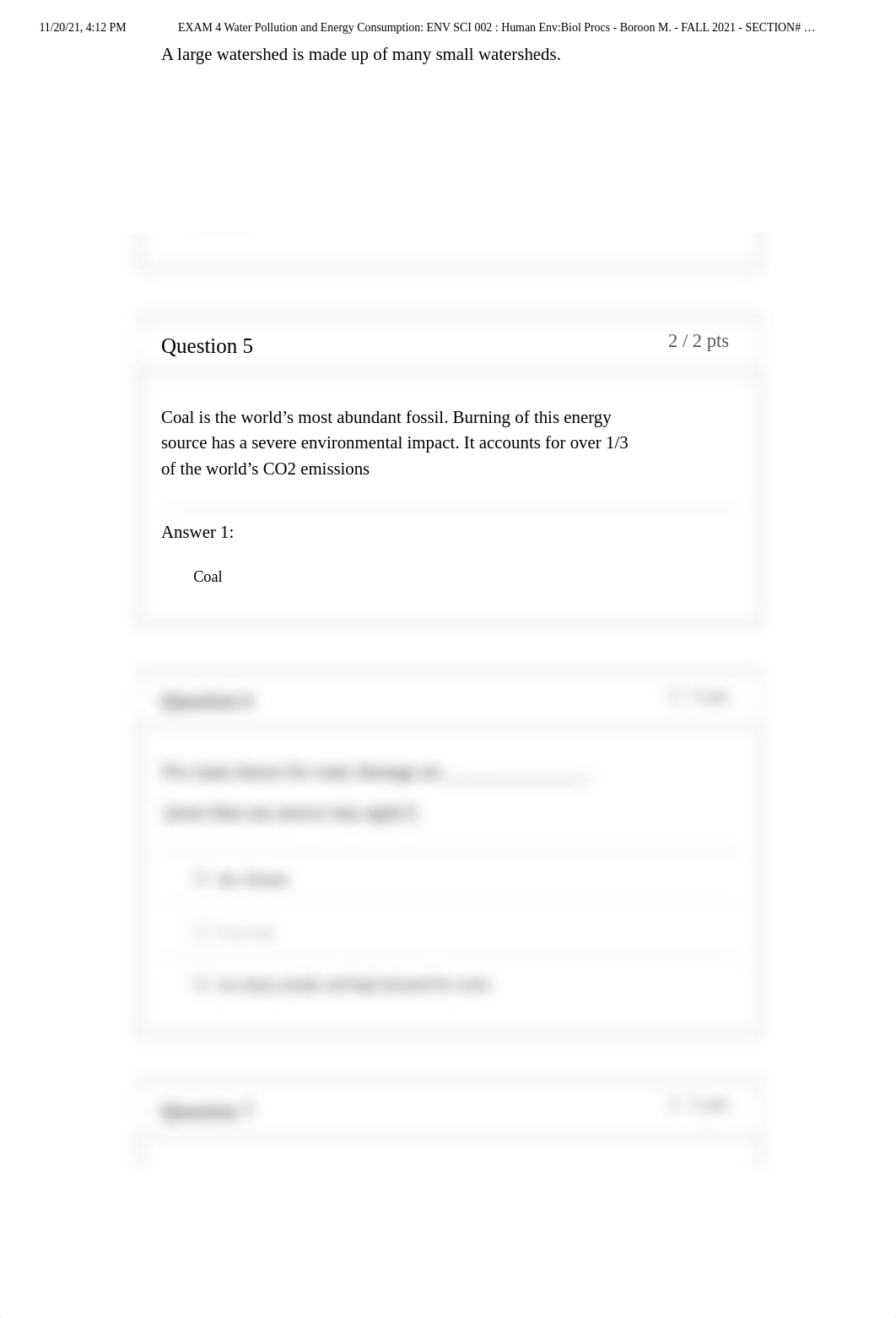EXAM 4 Water Pollution and Energy Consumption_ ENV SCI 002 _ Human Env_Biol Procs - Boroon M. - FALL_dfomc37s45p_page3