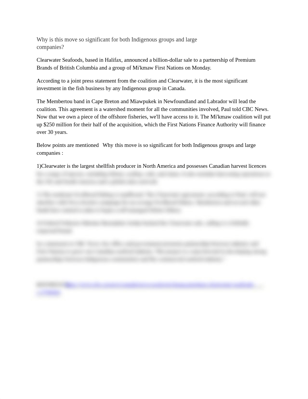 Clearwater Seafoods ANSWER 1.docx_dfowmt1hrl9_page1