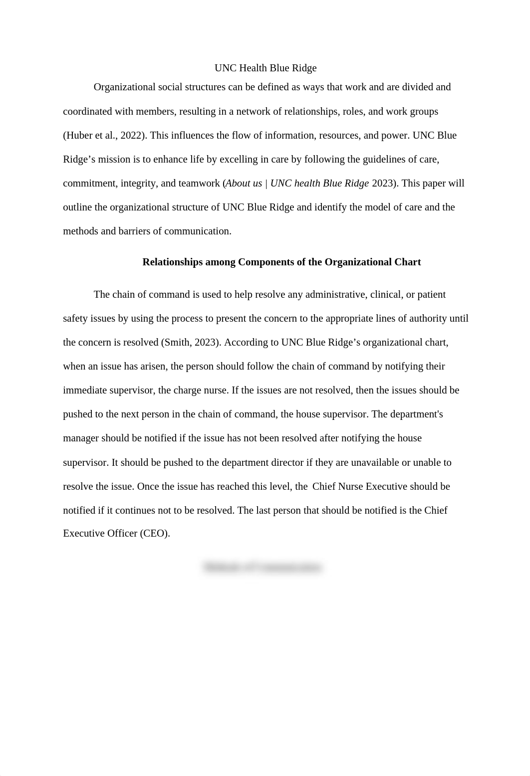 Cauthen, Jensen Organizational Structure and Model of Care Delivery.docx_dfp40gvrovz_page2