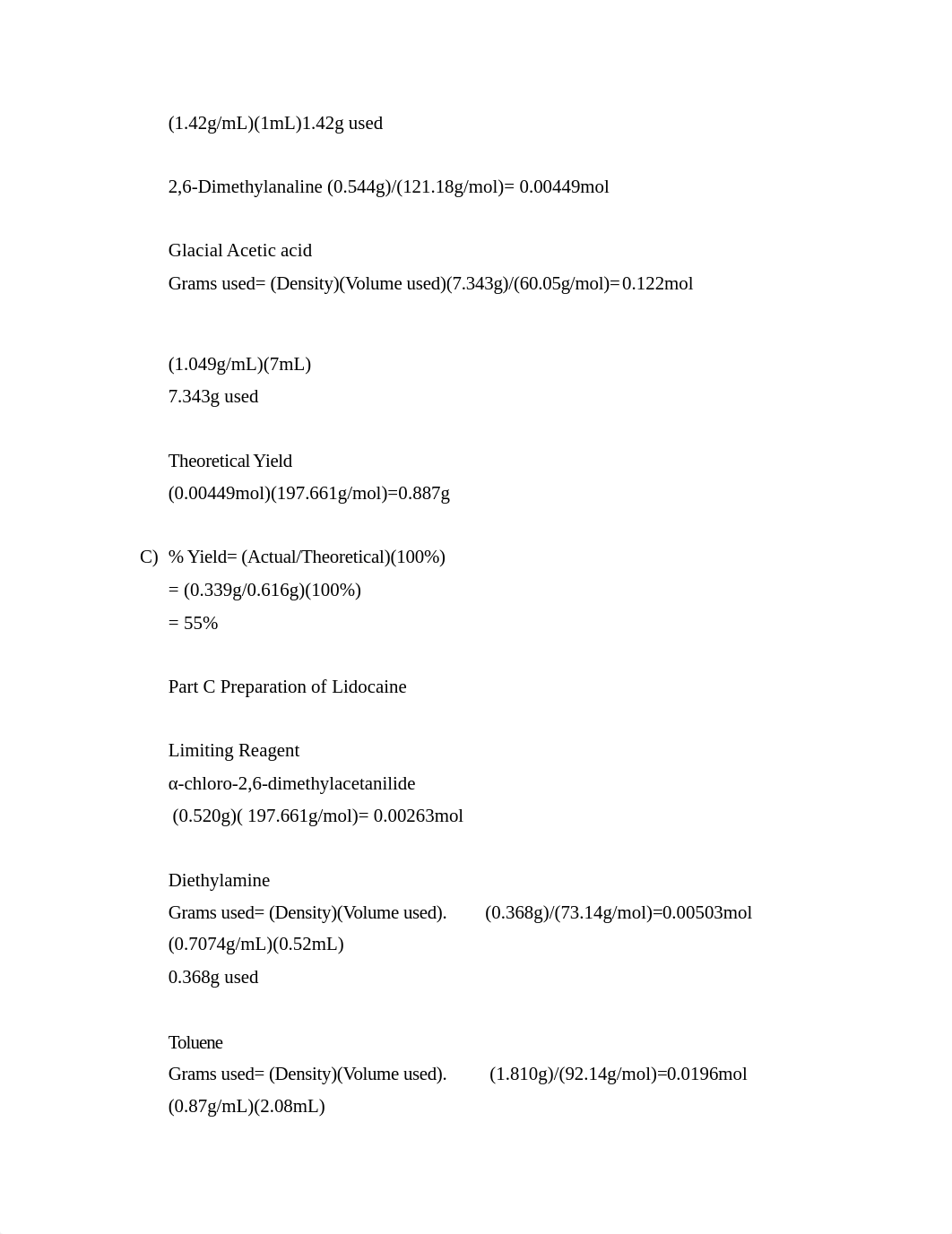 Post Lab Synthesis of Lidocaine .docx_dfp8rn7h3fh_page4