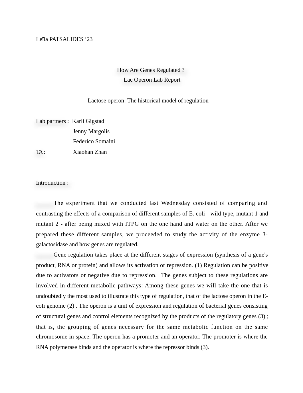 Lab report 2 - Lac Operon_dfpg0mxxhcp_page1