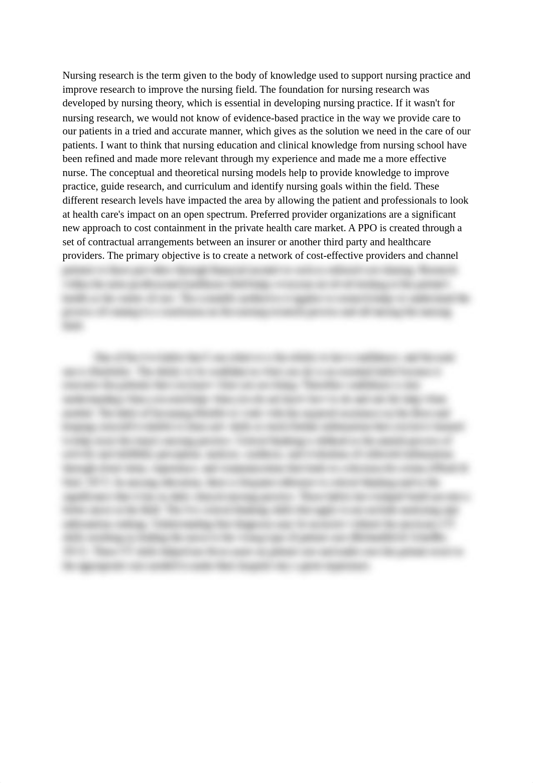 Nursing research is the term given to the body of knowledge used to support nursing practice and imp_dfpm9o1gipx_page1