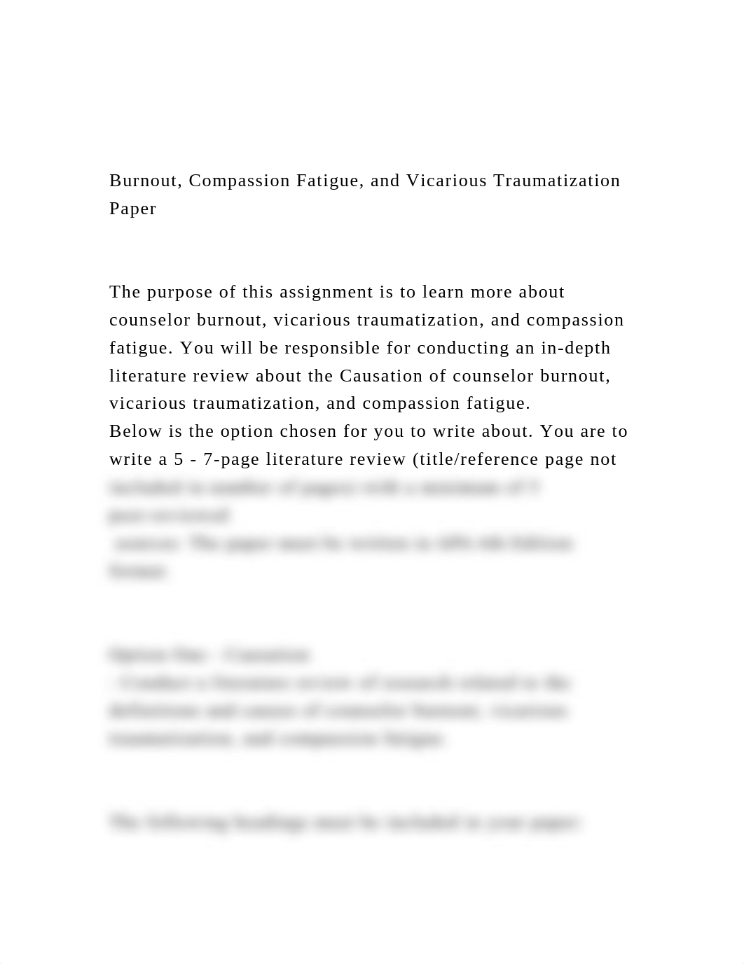 Burnout, Compassion Fatigue, and Vicarious Traumatization Paper.docx_dfpscw3jypb_page2