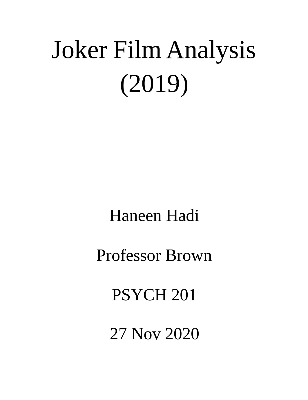 Joker Film Analysis- Haneen Hadi.docx_dfq2ae4suz0_page1