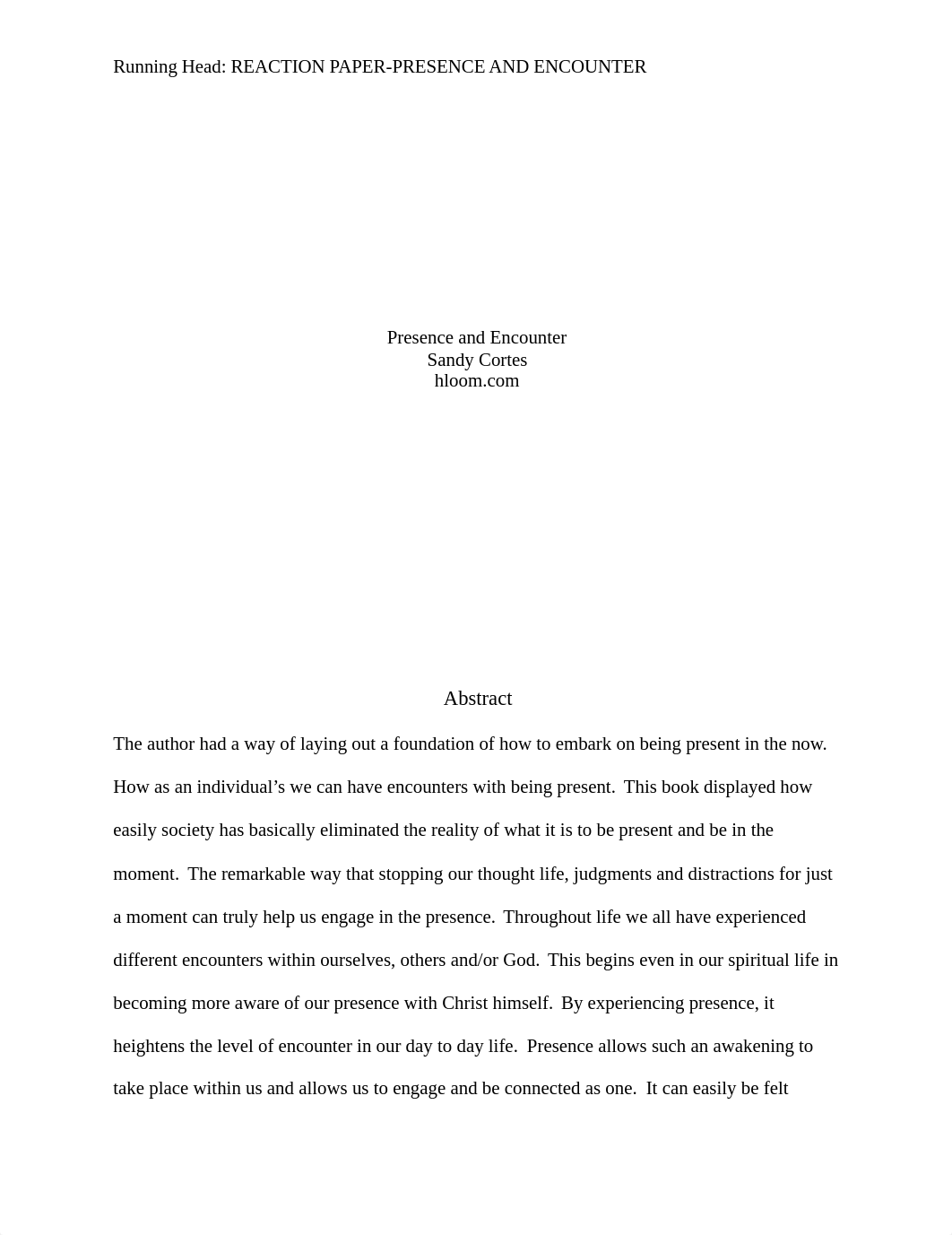 reaction paper presence and encounter.doc_dfq2yxgmbd7_page1