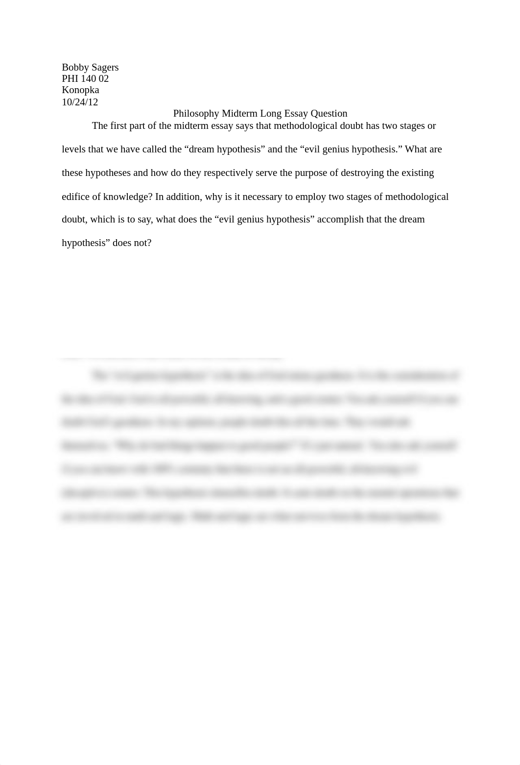 Philosophy Midterm Long Essay Question_dfq6969tsn4_page1