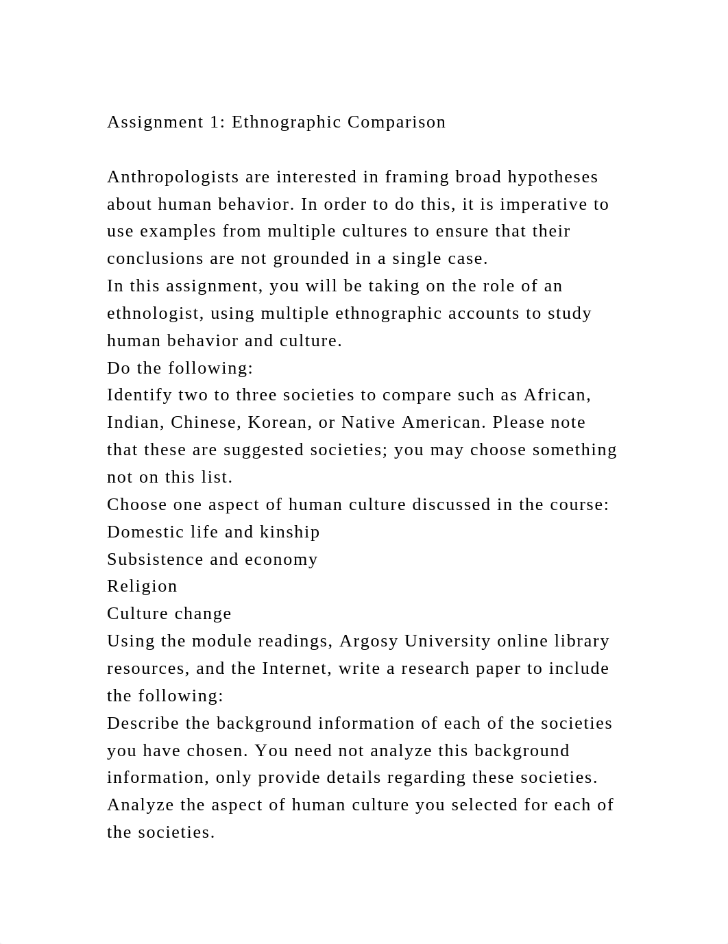 Assignment 1 Ethnographic ComparisonAnthropologists are interes.docx_dfq72piuoaa_page2