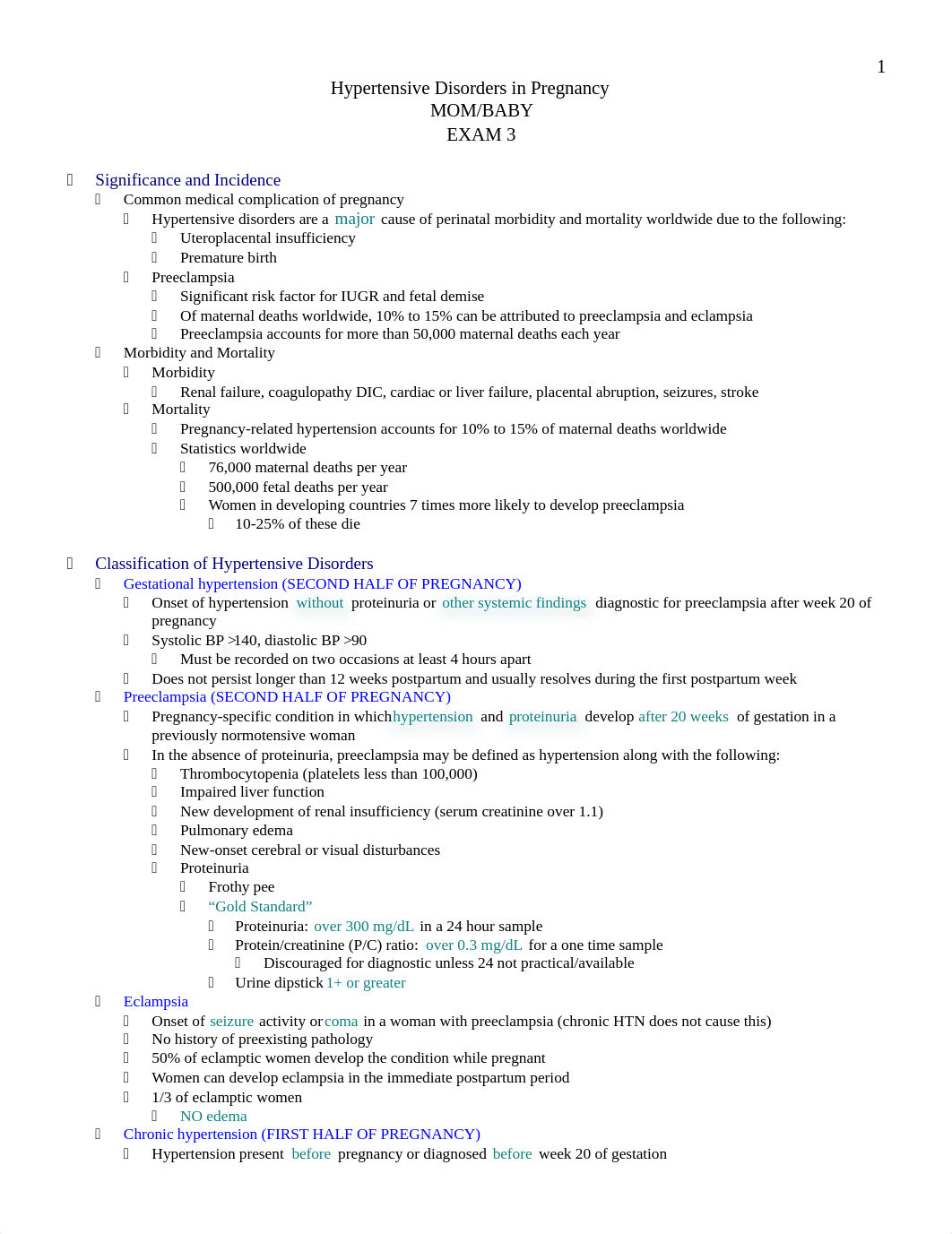 Chapter 27 Hypertensive Disorders in Pregnancy Outline Sp17.docx_dfqj9jhhk63_page1